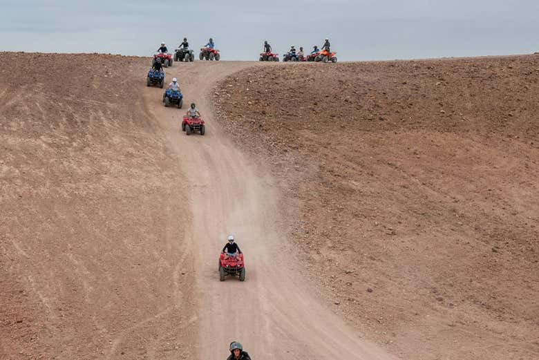 Paesaggi del percorso in quad in Marocco