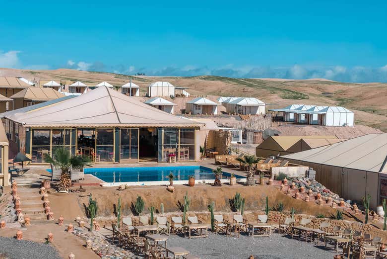 Las espectaculares instalaciones del campamento