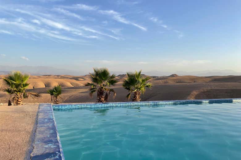 La piscina del campo tendato