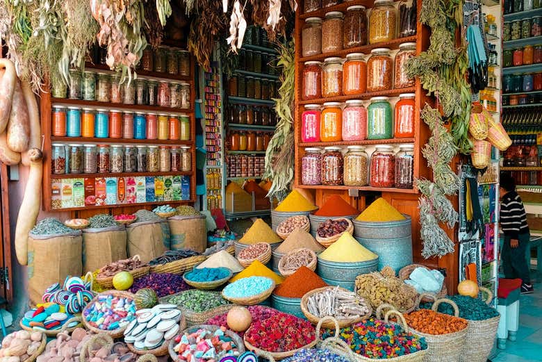 Puesto de especias en la Medina