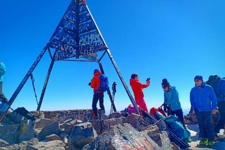 Disfrutando de la ruta de trekking
