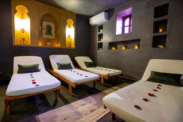 Espreguiçadeiras confortáveis