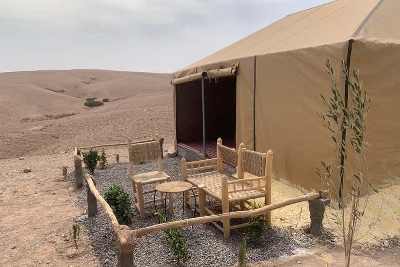 Posti a sedere nell'accampamento