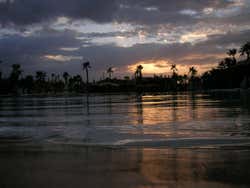 Plage Rouge at dusk