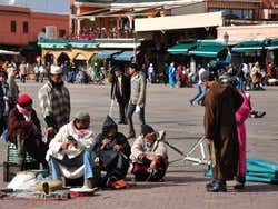 Snake charmers in Jemaa el Fna