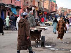 Street of the old Medina, Marrakech