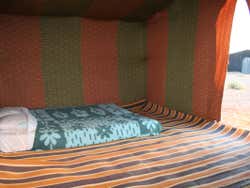 Inside a Berber tent in Zagora