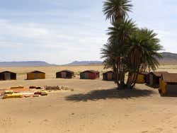 Berber tents in the Zagora Desert