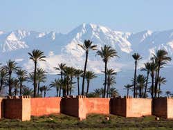 L'Alto Atlante visto da Marrakech