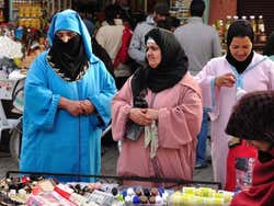 Women shopping in the Souk