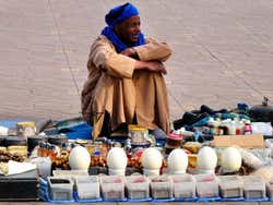 Seller in Jemaa el Fna