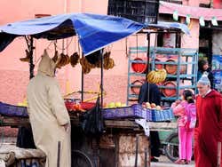 Fruit stand in Marrakech