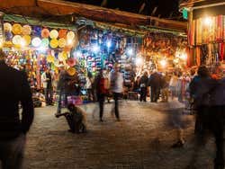 Marrakech Souk by night