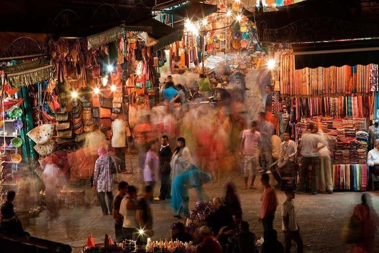 Visite des souks le soir