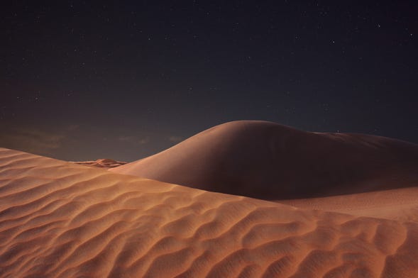 Noche en el desierto de Agafay