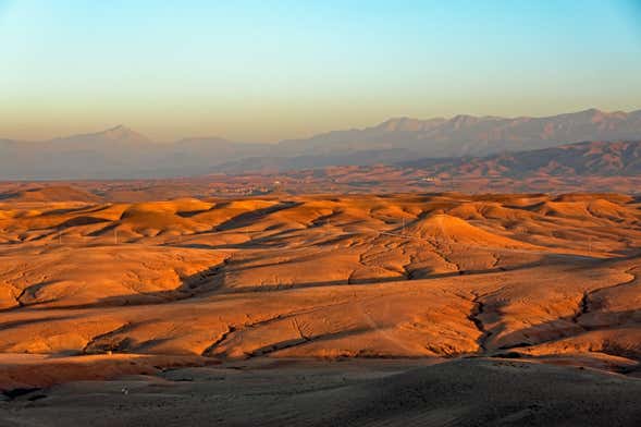 Noite no deserto de Agafay