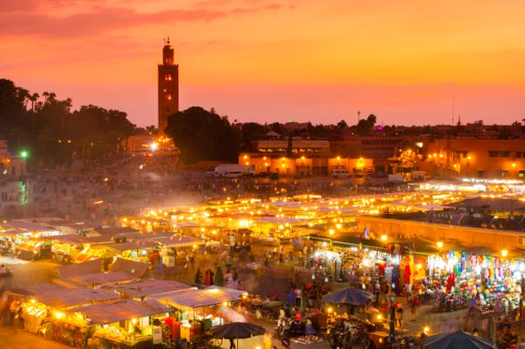 Marrakech de nuit, visite en calèche