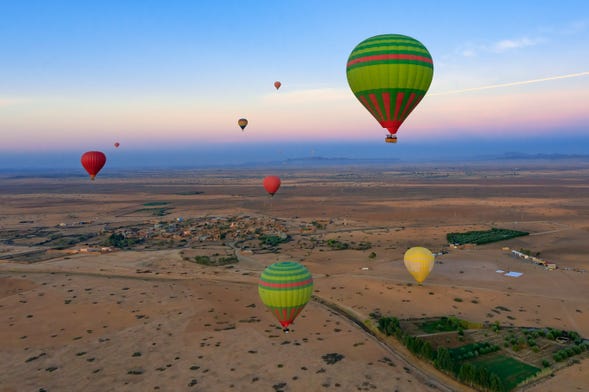 Passeio de balão pelo norte de Marrakech