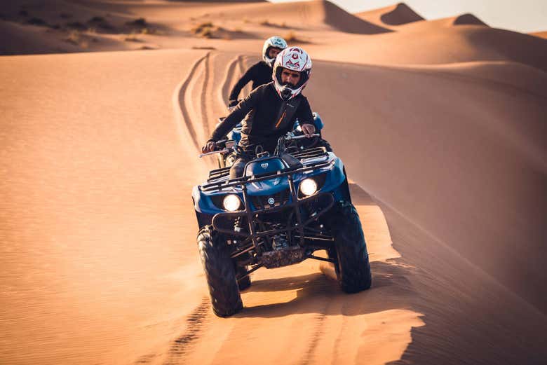 Dans le désert de Merzouga