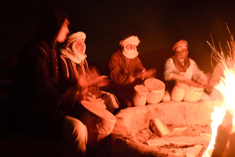 Spectacle dans le désert de Merzouga