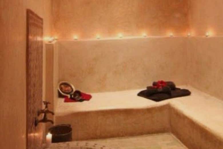 Uma das áreas do hammam
