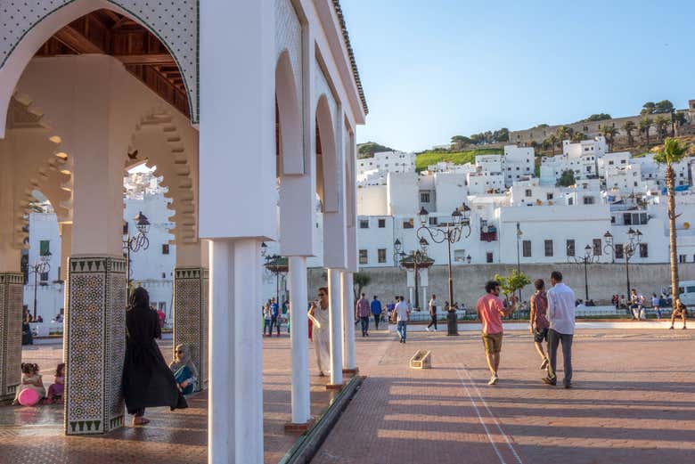 Plaza en el centro de Tetuán