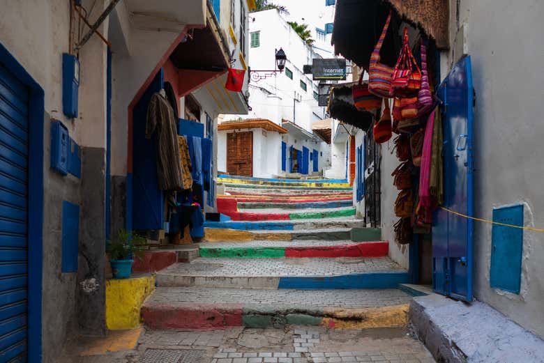 Stroll along the charming streets in Tangier