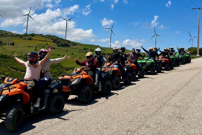 Recorreremos en quad unos bellos paisajes