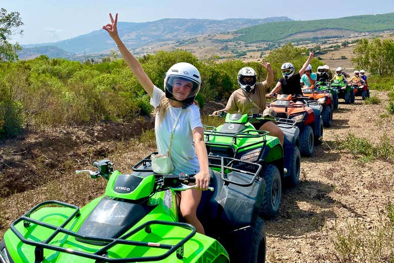 ¡Momento foto durante el tour en quad por Tánger!