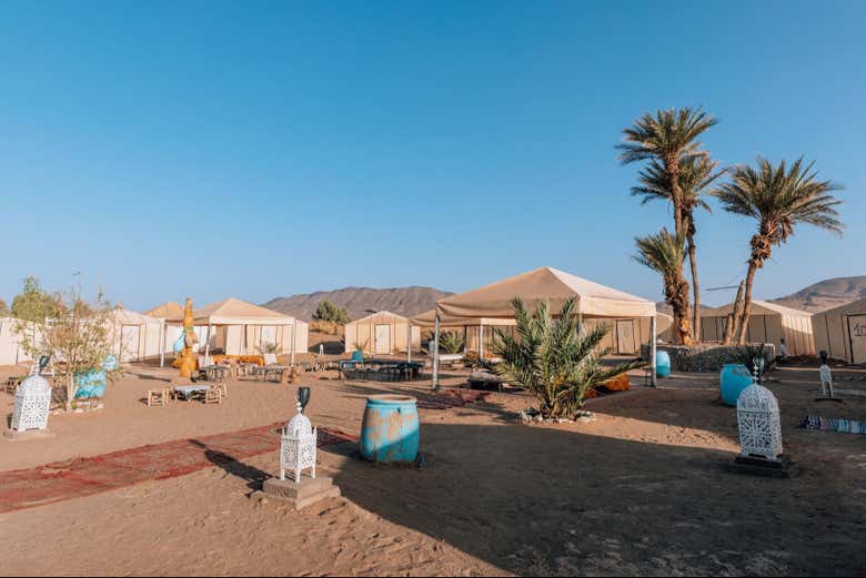 Campement dans le désert de Zagora
