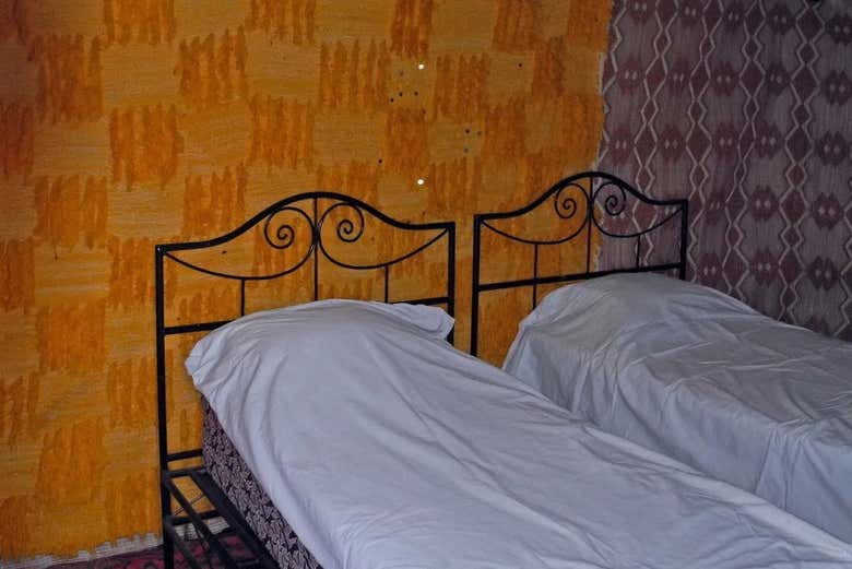 I letti all'interno delle haimas