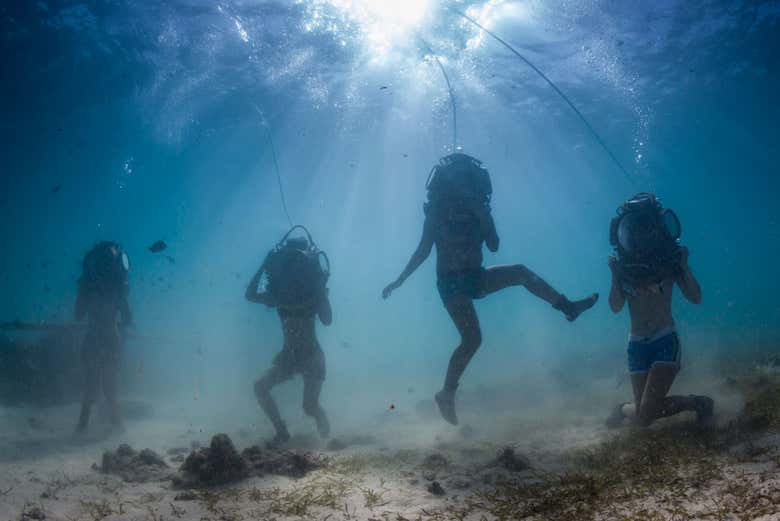 Sea walker en Isla Mauricio