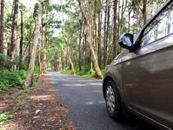 Recorriendo Mauricio en nuestro coche de alquiler
