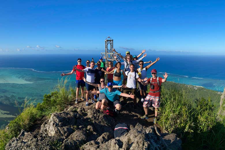 Coronando la cima di Le Morne Brabant