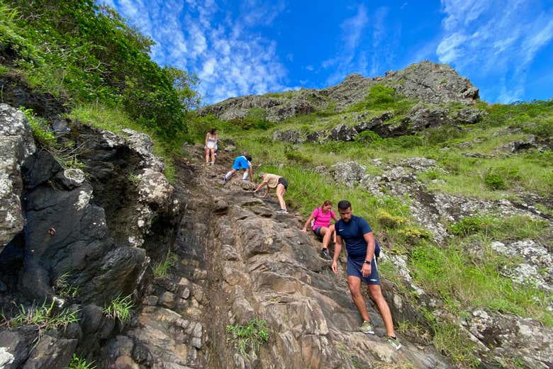 Escursionismo sulla montagna di Le Morne Brabant