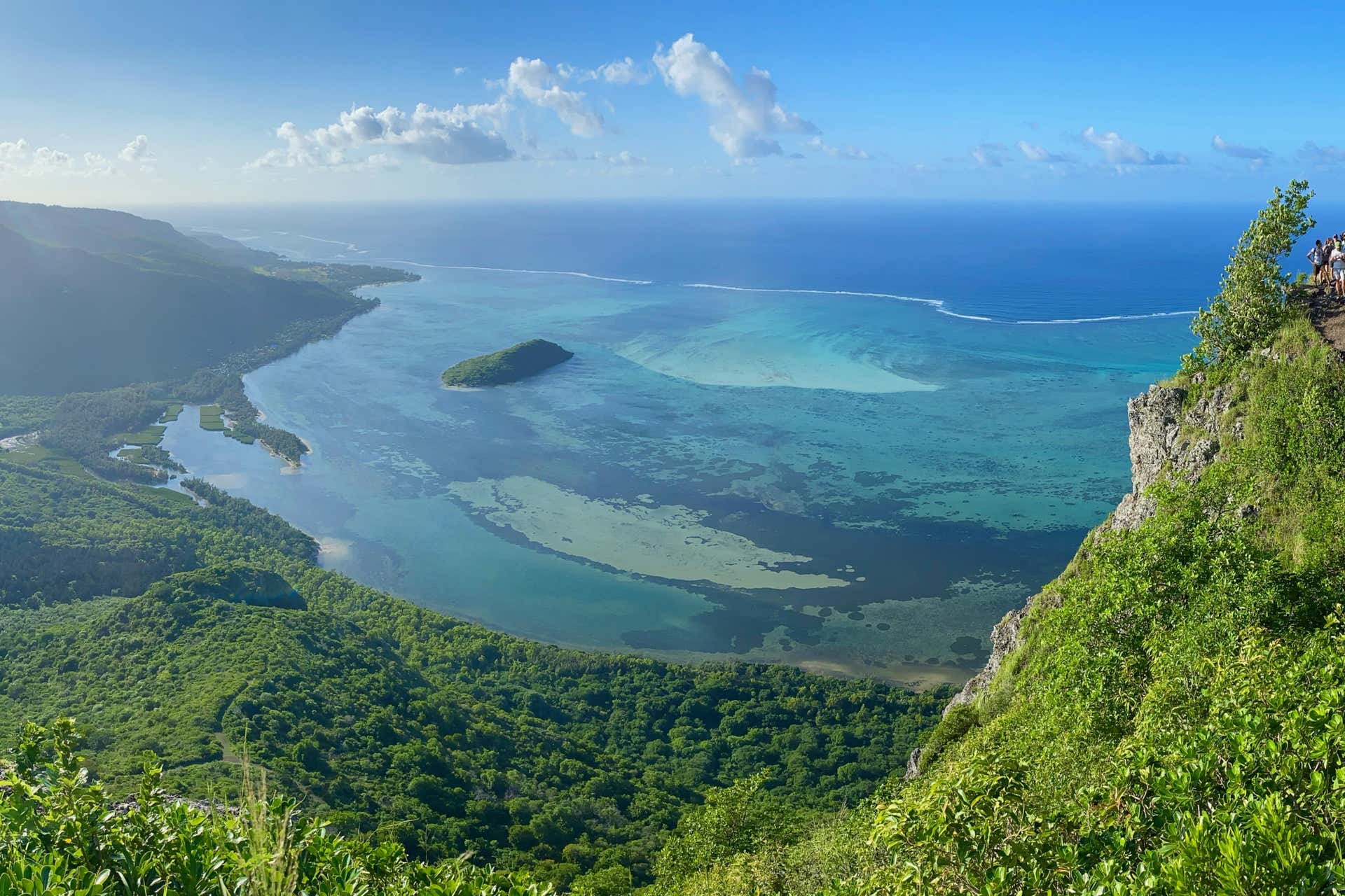 Trilha por Le Morne Brabant