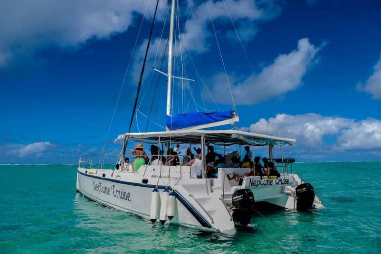 Admire the crystal-clear water