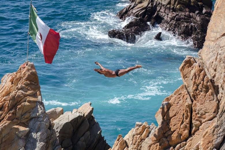 Spettacolo di tuffi a La Quebrada