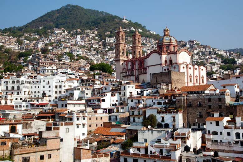 Taxco e o templo de Santa Prisca