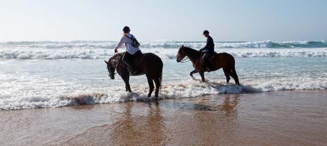 Paseo a caballo por la playa Bonfil