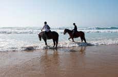 Paseo a caballo por la playa Bonfil