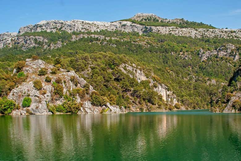 Bela paisagem da represa