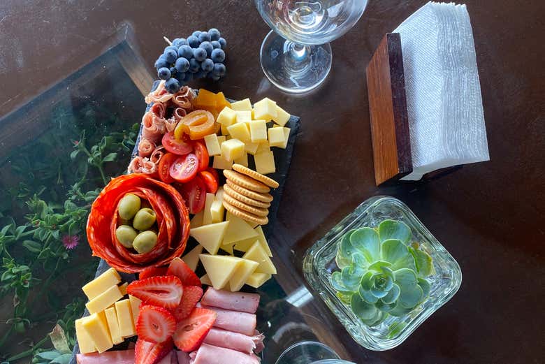 Aperitivos que acompañarán la cata de vino