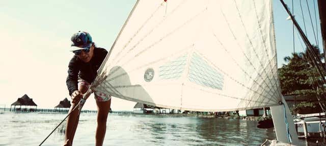 Curso privado de vela en la laguna Bacalar