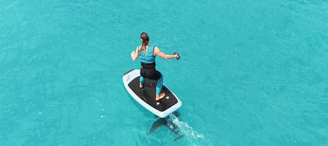 Fliteboard en la laguna Bacalar