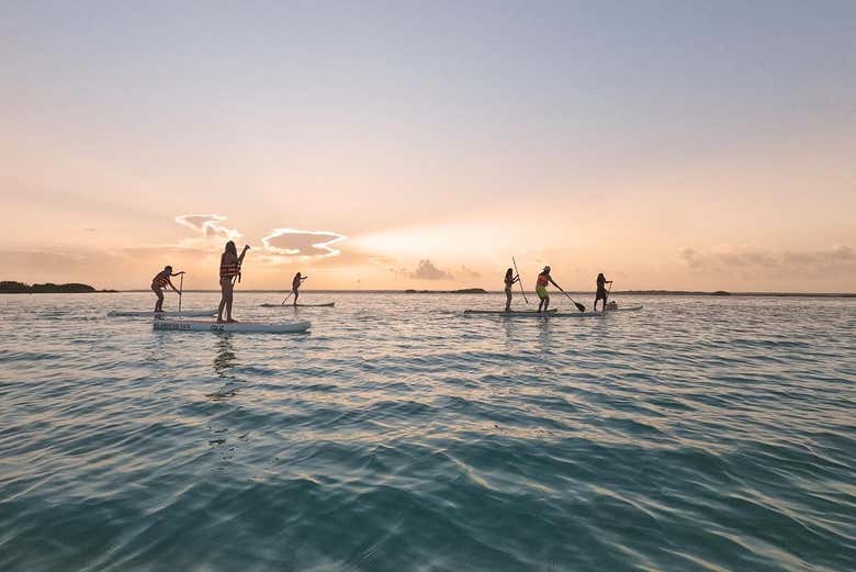 Paddle surf por la Laguna de Bacalar