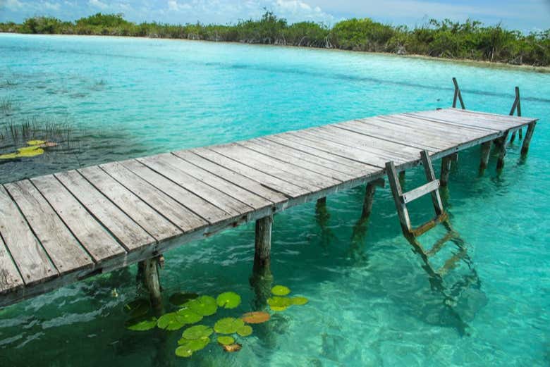 Acque cristalline della laguna Bacalar