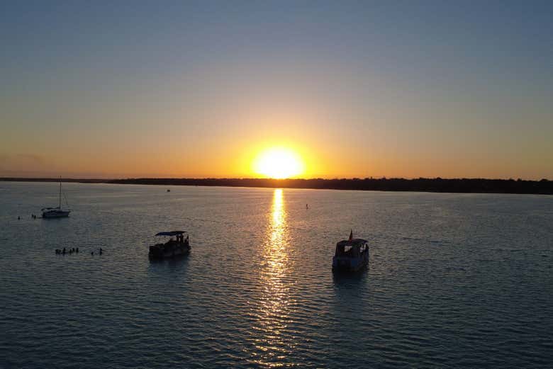 Atardecer en Bacalar