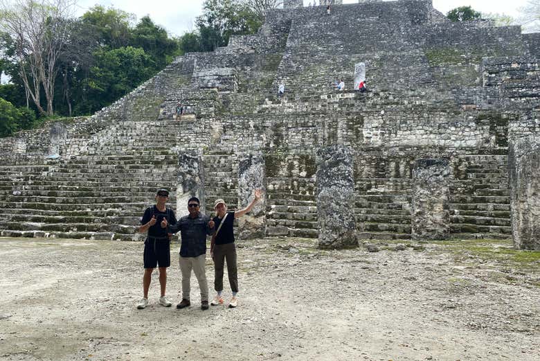 Disfrutando de la excursión a Calakmul