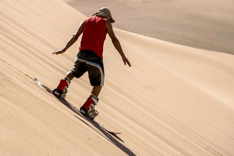 Sandboarding a Chachalacas